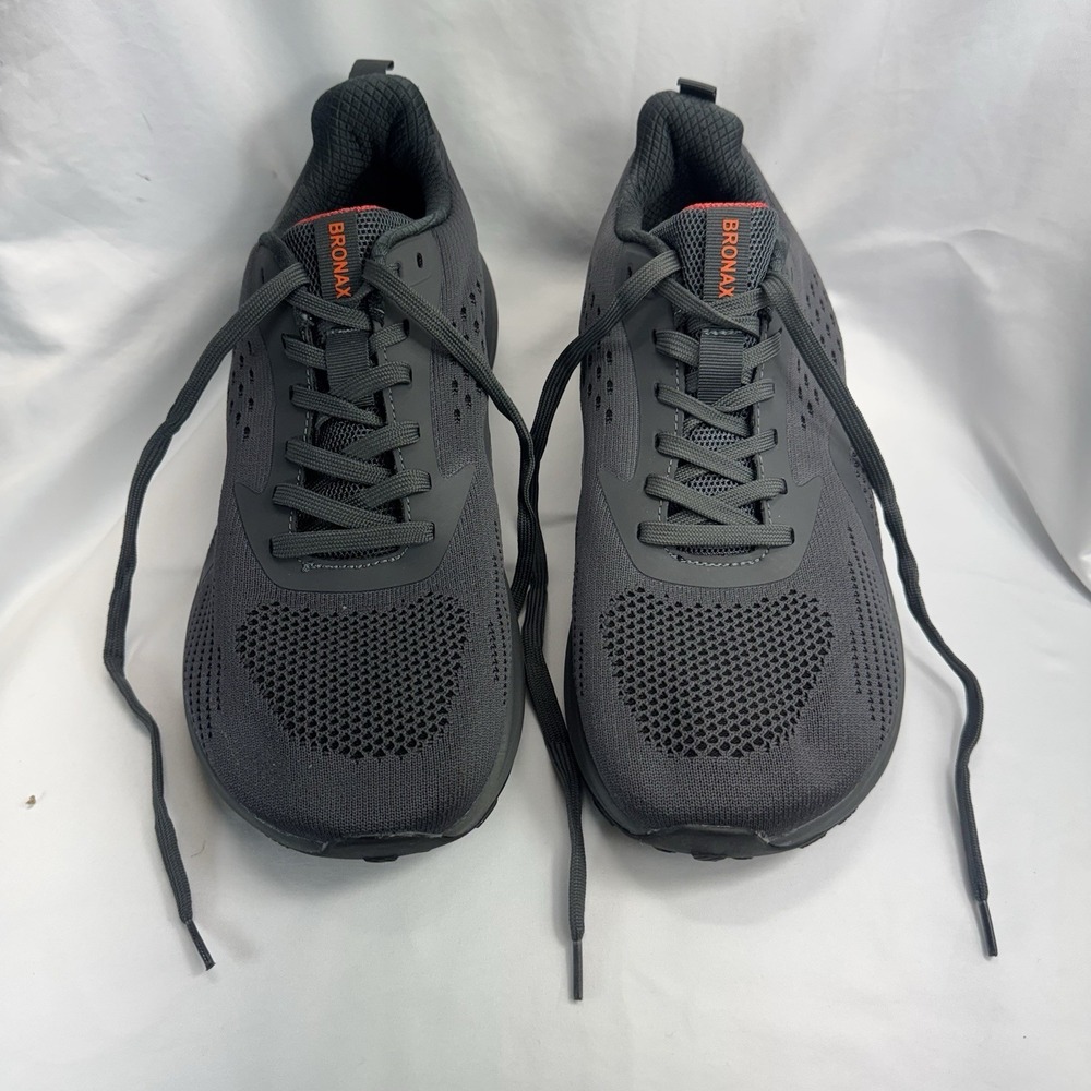 BRONAX Men's Lightweight Athletic Running Shoes S71 Grey Size 11.5